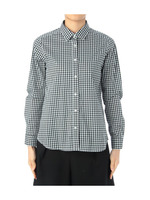 ギンガムチェックストレッチシャツ