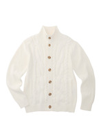 ケーブル柄カーディガン