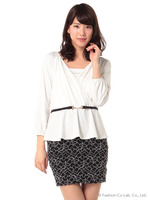 フロントカシュクールワンピース