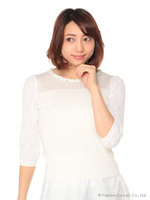 異素材使襟装飾PO