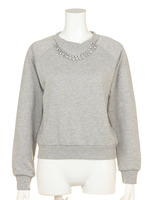 衿ぐりビジューネックレスP/O