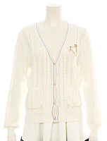 ケーブル編みカーディガン