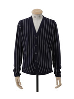 ストライプ柄カーディガン