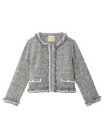 ラメツイードノーカラージャケット