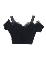 [LAVENDER LINE]offshoulder tulle tops