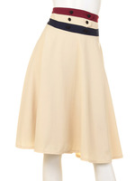 【F&A】トリコロールウエストフレアースカート
