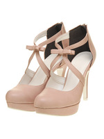 クロスリボンパンプス