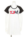 COLORFUL LOGO S/S RAGLAN DRESS/NAVY