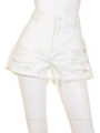 CRUSHED JEAN SHORTS/LtINDIGO