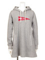 FLAG SWEAT FLARED DRESS/ASH
