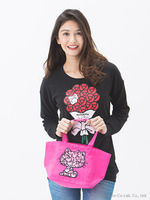 Hello Kitty ブーケプリントプルオーバー/ホワイト