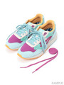 Lily Brown×atmosコラボ ASICS’GEL SAGA’スニーカー/YELxBPNK