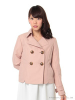 PeツイルショートトレンチCT/Sベージュ