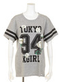 ROSE LOGO S/S BIG TEE/ASH