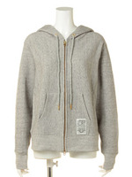 SWEAT ZIP PARKA/GRAY