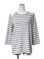 Shoulder leather border tops/GRAY