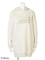 TINK L/S SWEAT HOODIE DRESS/ASH
