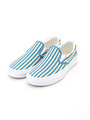 VANS(バンズ) カラーストライプスリッポン/NAVY
