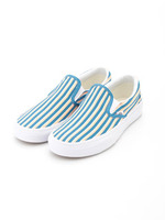 VANS(バンズ) カラーストライプスリッポン/NAVY