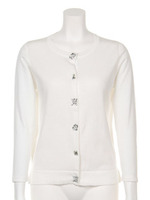 [Balcony and Bed]エクストラファインコットンビジューCD/WHT