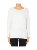 [L]コットンMIXプルオーバニット/ホワイト(001)