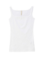 [L]テレコスクエアネックタンクトップ/ピンク系(070)