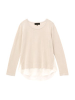 [L]フェイクレイヤードニット/グレー系(011)