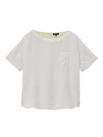 [L]麻ローンブラウス/ネイビー系(495)