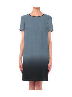 [S]ギンガムチェック柄グラデーションワンピース/ブルー系(193)