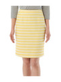 [S]裏毛ボーダーセミタイトスカート/イエロー系(330)
