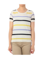 style zampa for the holidays マルチボーダーニッ/ベージュ系(351)