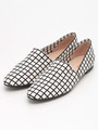 【ALL BLACK】MONOTONE FLAT SHOES/WHITE