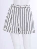 【BIJ】 ストライプフレンチリネンSP/グレー