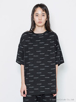 【IKUMI】IKUMI PRINT T/BLACK
