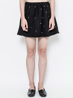 【IKUMI】STUDS SKIRT/WHITE