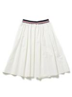 【NUMBER　STANDARD】ギャザーフレア　ミディスカート/ベージュ