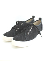 【R&E】白厚底ポインテッドトゥレースアップスニーカー/ホワイト