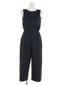 【ROSE BUD】BACKZIP WIDE CROPPED COMBINATION/NAVY