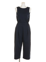 【ROSE BUD】BACKZIP WIDE CROPPED COMBINATION/NAVY