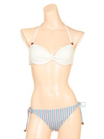 【Ungrid】Multi Stripe/ホワイト