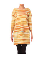 アンゴラ混マルチボーダーワンピース/イエロー系(133)