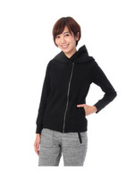 イレギュラーデザインジップパーカ/ブラック(019)