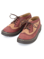 ウィングチップオックスシューズ/レッド系(564)