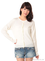 ウォッシャブルスプリングカラーカーディガン/Pink