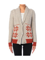 カウチンニットカーディガン/ベージュ系(004)