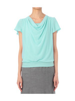 カシュクール半袖プルオーバー/ベージュ系(651)