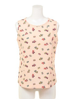 カセット柄ノースリーブBL/フラミンゴ