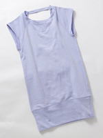 カラー裏毛コクーンワンピース/ラベンダー