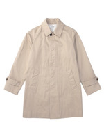 ギャバジンステンカラー比翼コート/ネイビー(093)