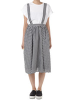 ギンガム チェック スカート/柄BLU